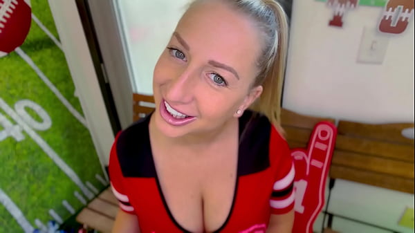 Image QUINN WATERS Big Tits Peite MILF Cougar Football Fantasy Big Cock POV Fuck and Suck and Huge Load Cum Swallow