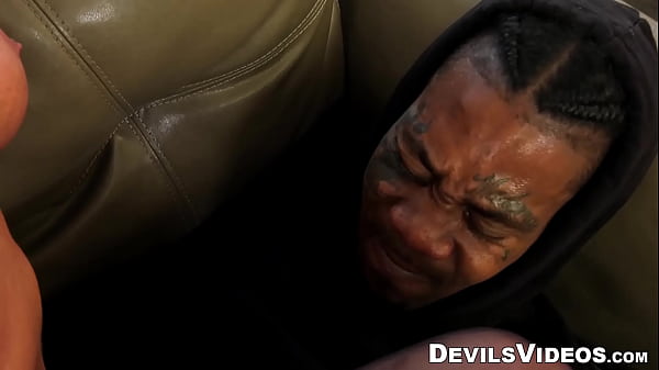 Image Grandma has skills when she starts sucking on a black cock