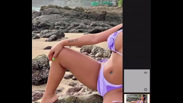 Image Desenhar uma mulher gostosa de biqu&iacute_ni na praia e bater punheta em off