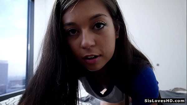 Image Stepsis Loves Blowjob in Homemade - I went half naked into my stepbrother's room just to suck his cock, because I love giving blowjobs