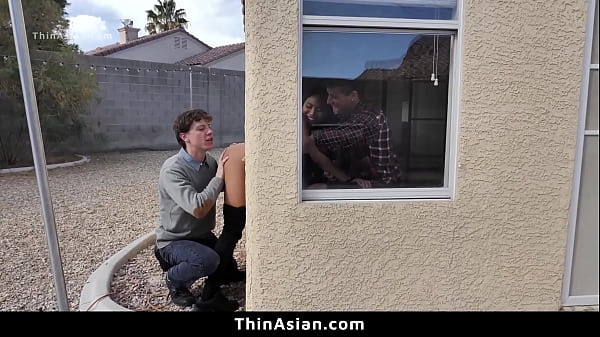Image Perv Guys Fuck the Asian Delivery Girl Stuck in Windows While Delivering Pizza - Thinasian