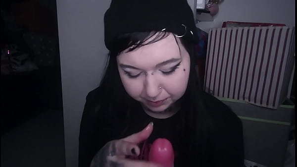 Image Emo whore making a blowjob