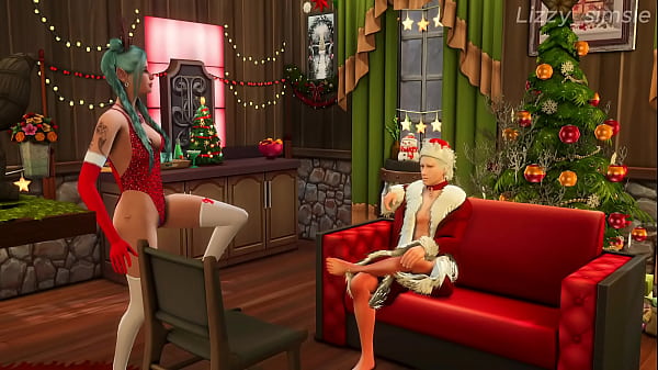 Image Tav rides on Astarion for her pleasure on Christmas eve - sims 4 - 3D animation