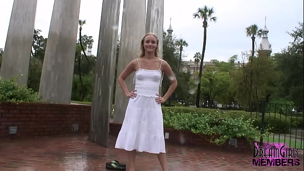 Image Blonde Cutie Is Naked In Downtown Tampa