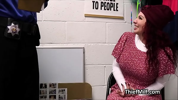 Image Big titty curly redhead MILF sucks cock at the office
