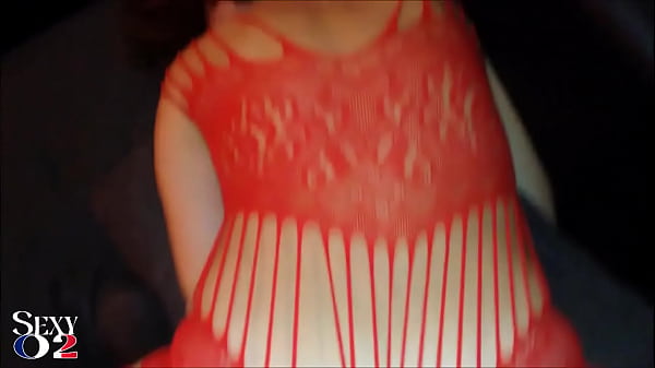 Image 1832 - Fucking White Amateur MILF, Red Fishnet Body suit, Red Satin Thong, Doggy style, POV, Ass Licking, Blowjob, POV