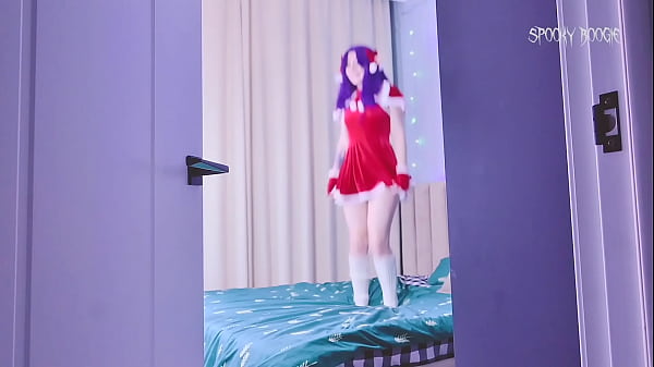 Image Elf Misato Katsuragi from Evangelion loves to masturbate on Christmas Eve and cum hard from DP