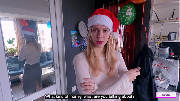 Image Coal Or Cock? - Santa Fulfills the Wish of a Naughty MILF