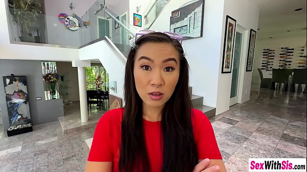 Image Asian teen stepsister Kimmy Kimm begs stepbro to fuck her and hot babe ganged by stepbro