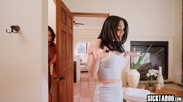 Image Sexy big tits tranny Khloe Kay and shemale Eva Maxim fucked big tits teen babe Megan Maiden