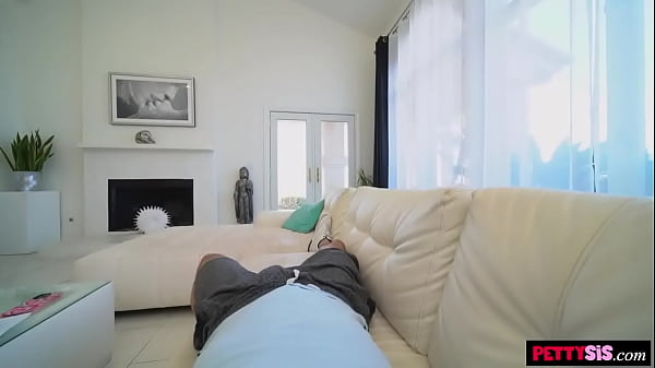 Image Stepbrother finds the best way to control his little stepsister by fucking her hard all over the house.