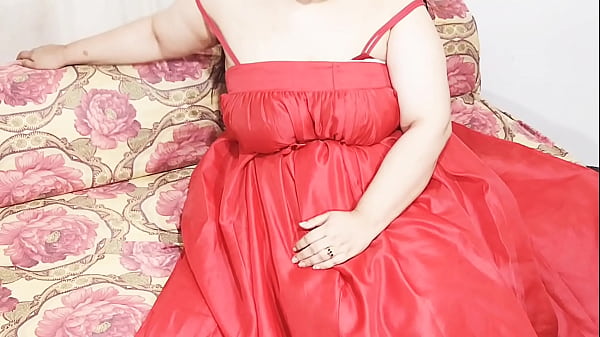 Image New Year Anal fucking in doggystyle with Gorgeous Bbw wearing Red dress moans loud