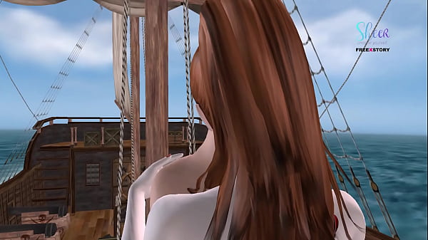 Image Cute Couple having fun in the Pirate Ship - Animated 3d cartoon porn