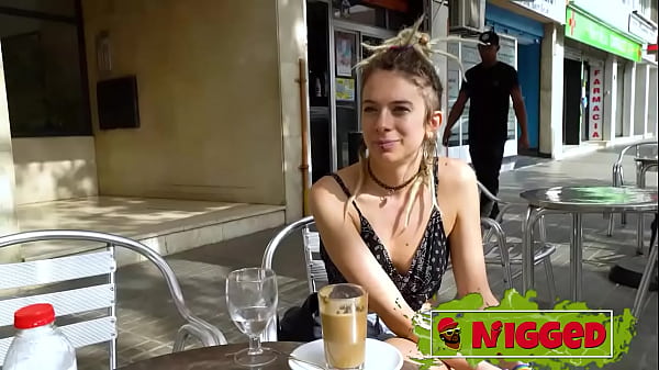 Image Italian college babe Eva Fay tries her FIRST ANAL with us and a BLACK MONSTERCOCK
