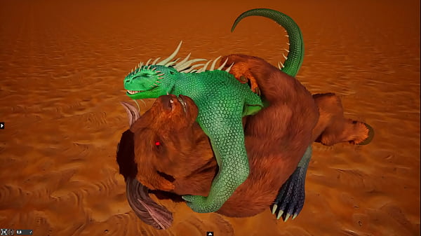 Image WILD LIFE - MINOTAURO FOLLANDO A LAGARTO VERDE
