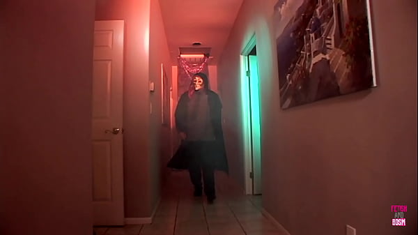 Image Brunette lets the masked man stretch out her ass to prove he is a cultist