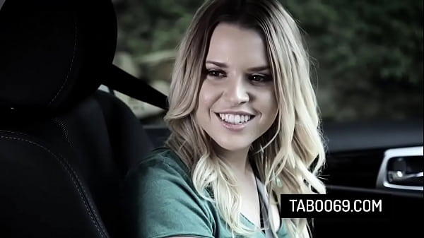 Image Blonde teen Aubrey Sinclair fucks with her driving instructor outdoors