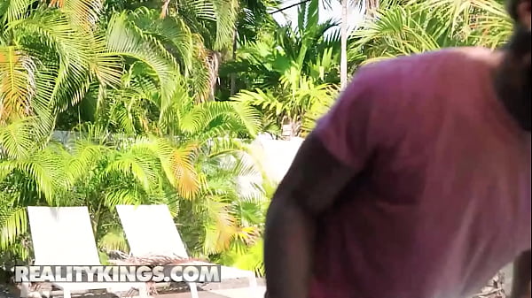 Image Mandi May Bends Over With Her Big Booty Turned In Damion's Direction Making Him Crazy To Fuck Her - REALITY KINGS