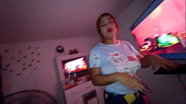 Image While I put on my sexiest underwear, my stepbrother looked at me on me and enters the bathroom very horny to fuck my pussy