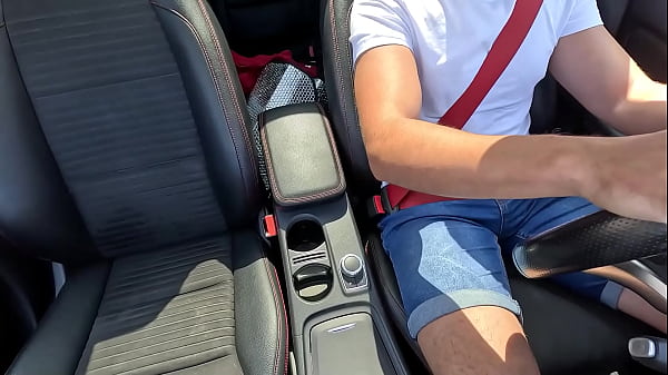 Image My neighbor tells me to drive by his girl who is partying and she helps me finish cumming by giving me a blowjob