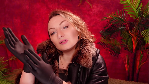 Image ASMR with nitrile tight medical gloves