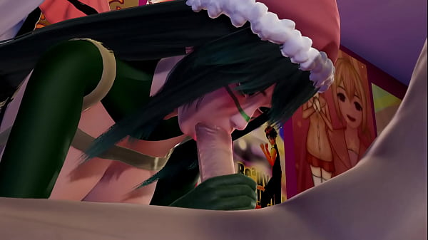 Image Tsuyu Asui's New Year's Eve Cosplay l 3D Hentai uncensored Boku no Hero Academia