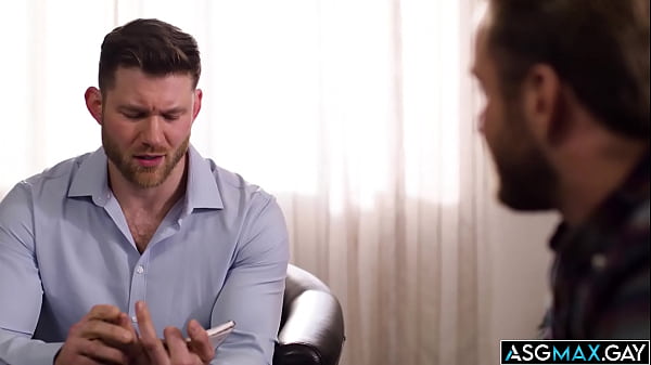 Image Marriage counselor Caden Jackson giving his patient Bruce Jones an anal assist