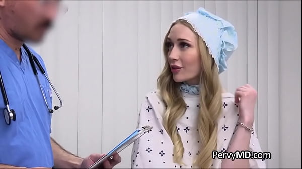 Image Sliding into sexy patient on the exam table