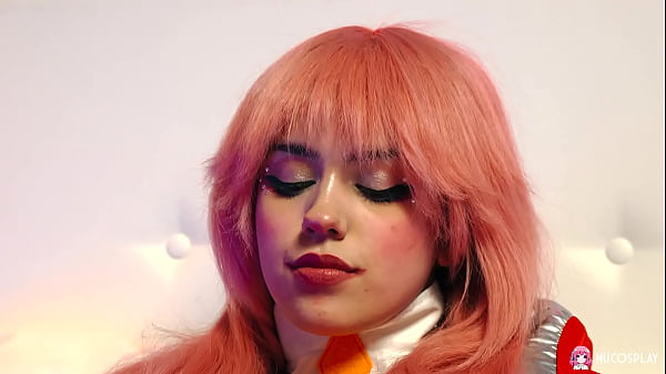 Image Anime girl Rihanna Black enjoys an orgasm with a pink toy.