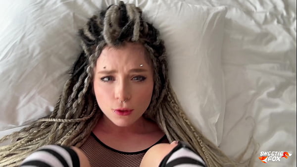 Image Beautiful Informal Girl with Dreadlocks and Piercings Deepthroats, Rough Fucks and Cum Swallows