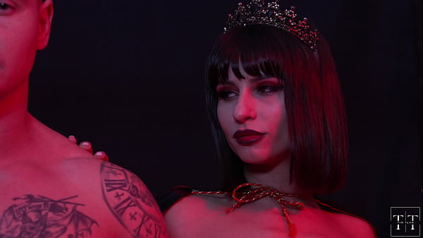Image A witch bewitches two men to fuck her like a bitch while she squirts