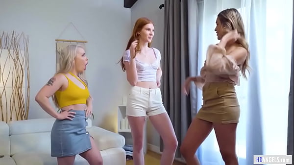 Image Lesbian threesome with sexy college girl nannies