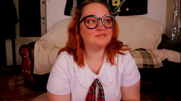 Image A student shows off her blowjob skills after studying