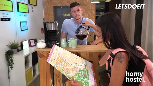 Image Lost Girl Claudia Bavel Receives Help From Receptionist - HORNY HOSTEL