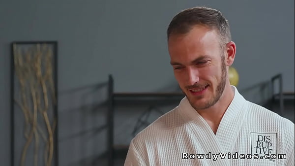 Image Gays back to set and anal fuck on the sofa