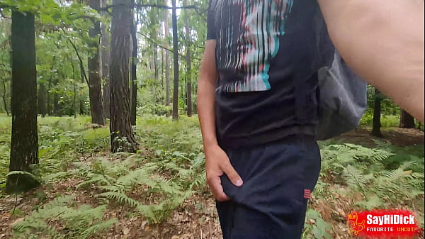 Image My naked walk in the woods ended with a creamy cumshot