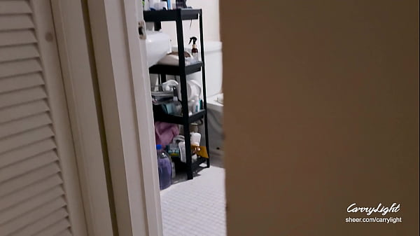 Image Step Mom caught Step Son jerking off and helps to cum quick on her pussy while her Husband is home