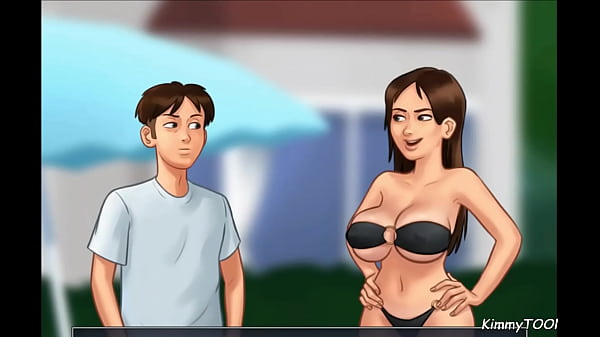 Image Summertime Saga Sex Scene - StepBro vs Stepsis risky Public Pool Fuck