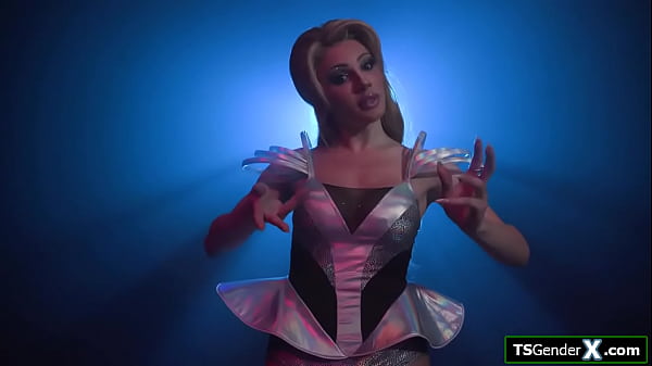 Image Busty trans alien Ariel Demure studies anal fucking a human