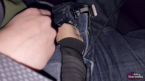 Image My stepsister couldn't wait to get home and sucked my dick in car! - POV OUTDOOR HOMEMADE