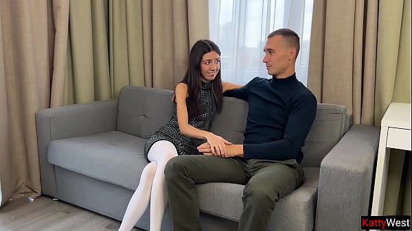 Image Hard fucking a girl in white pantyhose on a chair