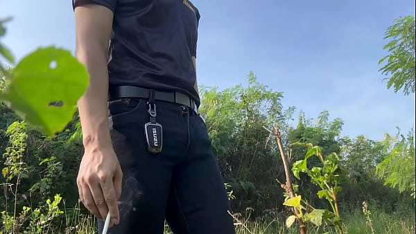 Image Security Guard jerk off during break time