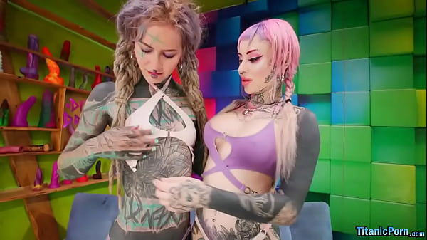 Image Whacked Out Ink Queens Anuskatzz & Kellie Panther Lesbian Fun