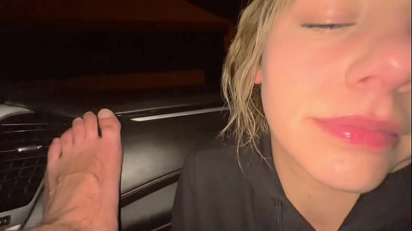 Image Licking His Ass in the Car and He Cums TWICE!