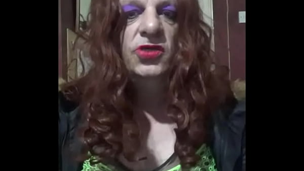 Image crossdresser loves to give himself a machine masturbation part 1