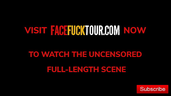 Image FaceFuckTour - Amateur Teen18 Brunette Gets Deep Throat Lessons