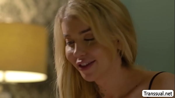Image Hot TS Gracie Jane sucks and rides boyfriends dick