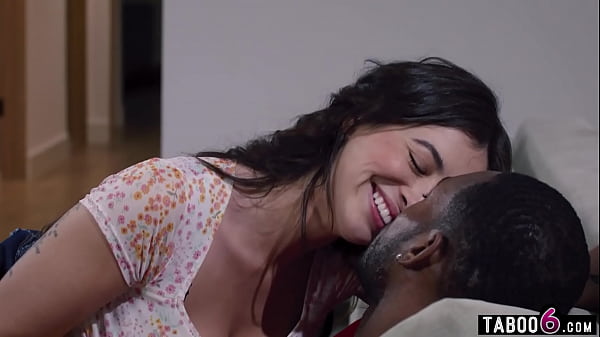 Image Sneaky sex for interracial teen couple with Asian teen Chloe Surreal and black boyfriend