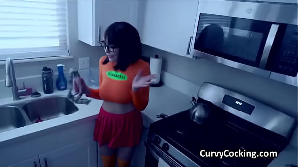 Image Sloppy oral by curvy big tit Velma
