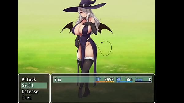 Image Sexy witch squeezes cum out